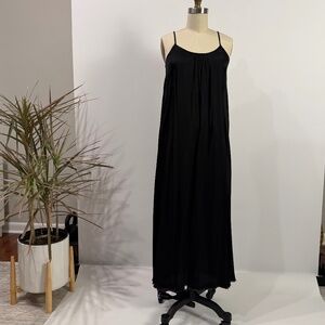 Nation LTD Black Maxi Dress XS Adjustable Strap Made in USA